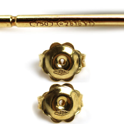 MARCO BICEGO マルコビチェゴ K18YG イエローゴールド ルナリア ピアス アクアマリン 4.2g レディース【中古】