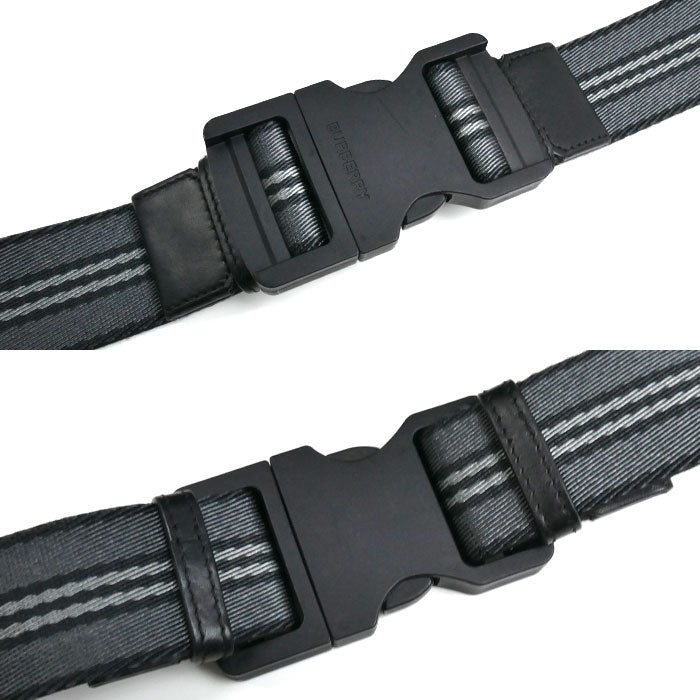 BURBERRY バーバリー モノグラム ソニー ボディバッグ ブラック 8043707 メンズ【中古】