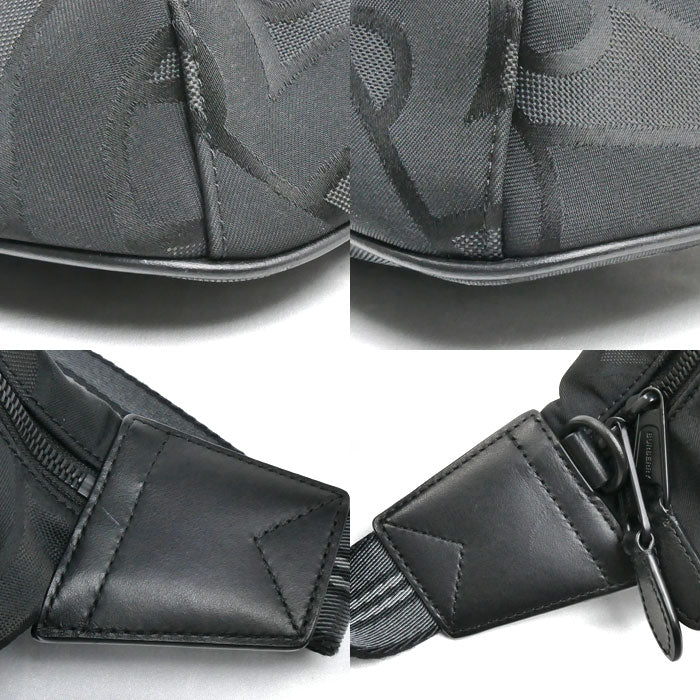 BURBERRY バーバリー モノグラム ソニー ボディバッグ ブラック 8043707 メンズ【中古】