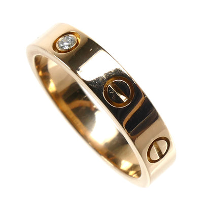 CARTIER カルティエ K18PG ピンクゴールド ミニラブ 1Pダイヤ リング・指輪 B4050752 ダイヤモンド 11.5号 52 4.3g レディース【中古】
