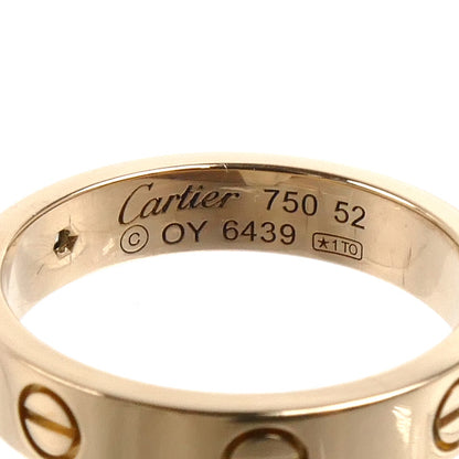 CARTIER カルティエ K18PG ピンクゴールド ミニラブ 1Pダイヤ リング・指輪 B4050752 ダイヤモンド 11.5号 52 4.3g レディース【中古】