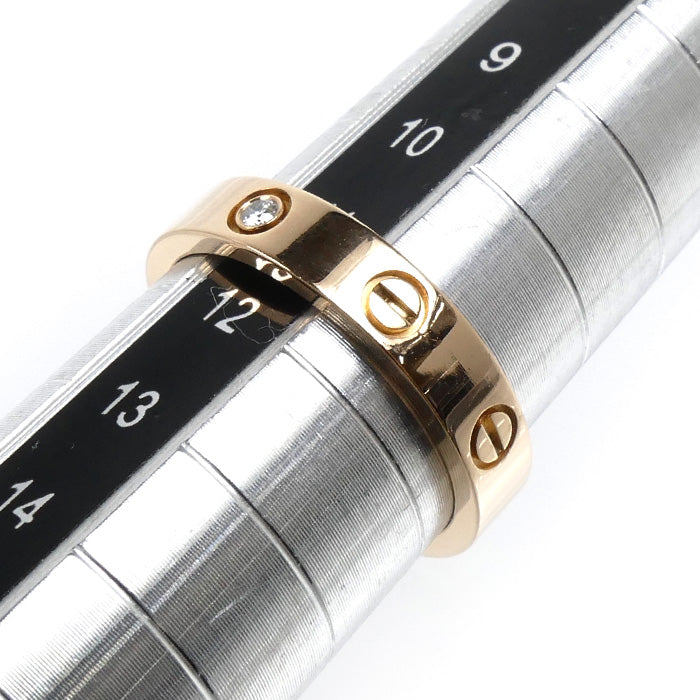 CARTIER カルティエ K18PG ピンクゴールド ミニラブ 1Pダイヤ リング・指輪 B4050752 ダイヤモンド 11.5号 52 4.3g レディース【中古】