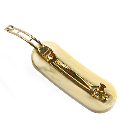 PRADA プラダ 真鍮 ラインストーン プレックス ヘアクリップ バレッタ 1IF043_2CD0_F0304 レディース【中古】