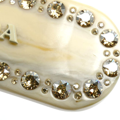 PRADA プラダ 真鍮 ラインストーン プレックス ヘアクリップ バレッタ 1IF043_2CD0_F0304 レディース【中古】