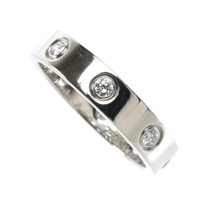 CARTIER カルティエ K18WG ホワイトゴールド ミニラブ フルダイヤ リング・指輪 B4050651 ダイヤモンド 11号 51 4.4g レディース【中古】【美品】