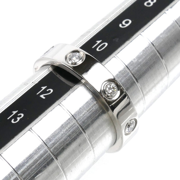 CARTIER カルティエ K18WG ホワイトゴールド ミニラブ フルダイヤ リング・指輪 B4050651 ダイヤモンド 11号 51 4.4g レディース【中古】【美品】