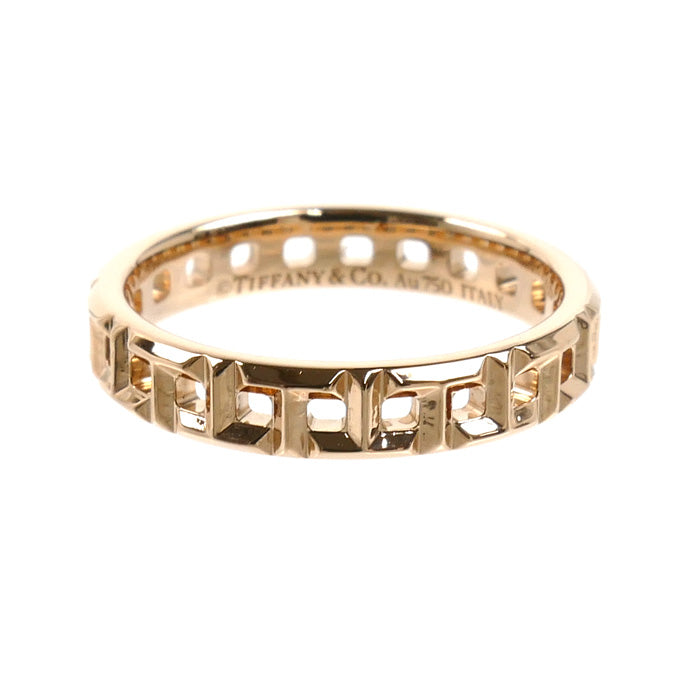 TIFFANY&Co. ティファニー K18PG ピンクゴールド Tトゥルー ナロー リング・指輪 63065188 9号 2.9g レディース【中古】【美品】