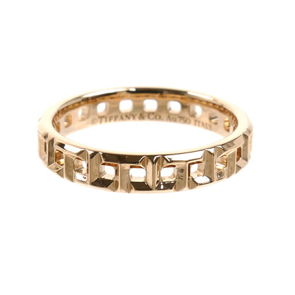 TIFFANY&Co. ティファニー K18PG ピンクゴールド Tトゥルー ナロー リング・指輪 63065188 9号 2.9g レディース【中古】【美品】