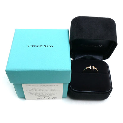 TIFFANY&Co. ティファニー K18PG ピンクゴールド Tワイヤー ダイヤ リング・指輪 60147328 ダイヤモンド 14号 2.4g レディース【中古】