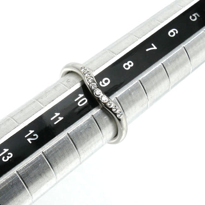 TIFFANY&Co. ティファニー Pt950プラチナ カーブドバンド 9Pダイヤ リング・指輪 60016939 ダイヤモンド 9号 3.2g レディース【中古】【美品】