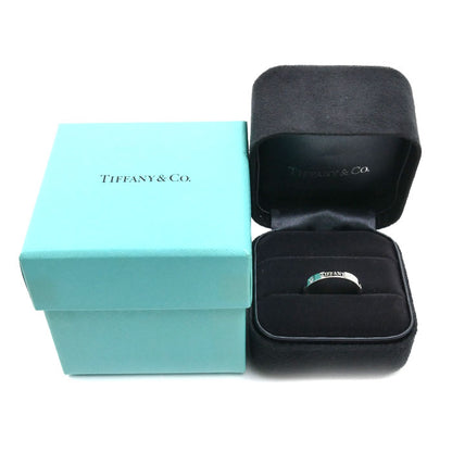 TIFFANY&Co. ティファニー Pt950プラチナ フラットバンド 3Pダイヤ リング・指輪 ダイヤモンド 15号 5.5g レディース【中古】【美品】