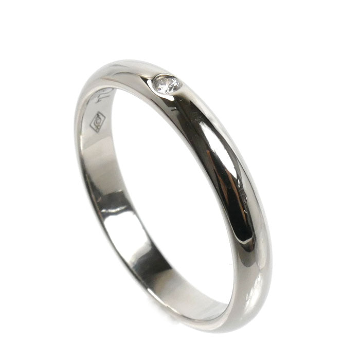 CARTIER カルティエ Pt950プラチナ 1895 ウエディング 1Pダイヤ リング・指輪 B4057746 ダイヤモンド 6号 46 2.7g レディース【中古】【美品】
