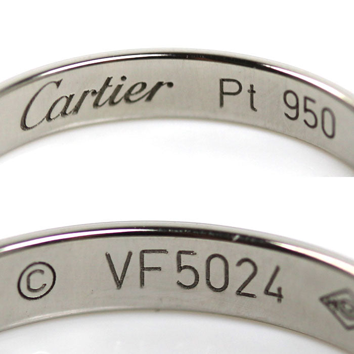 CARTIER カルティエ Pt950プラチナ 1895 ウエディング 1Pダイヤ リング・指輪 B4057746 ダイヤモンド 6号 46 2.7g レディース【中古】【美品】