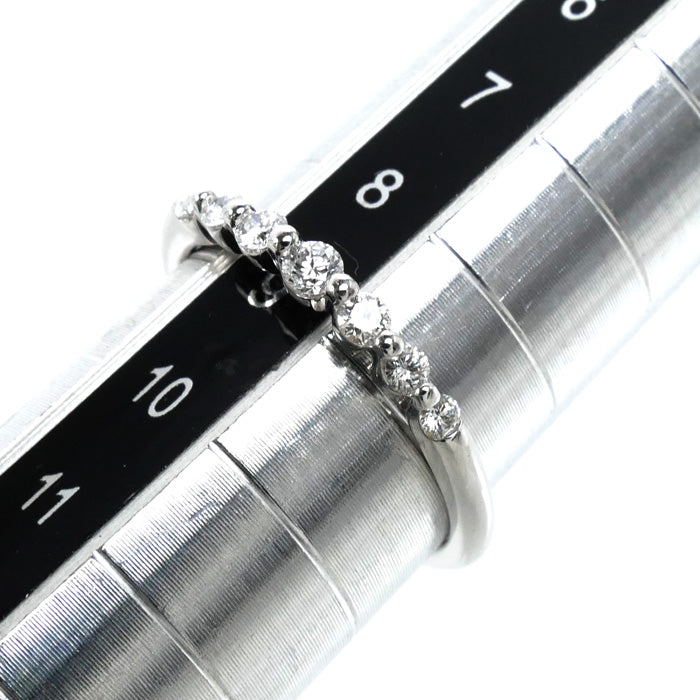 Ponte Vecchio ポンテヴェキオ K18WG ホワイトゴールド リング・指輪 ダイヤモンド0.20ct 9号 1.8g レディース【中古】【美品】
