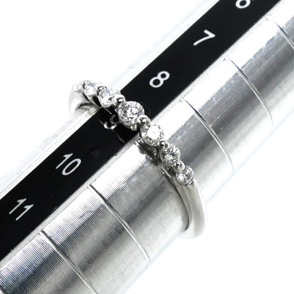 Ponte Vecchio ポンテヴェキオ K18WG ホワイトゴールド リング・指輪 ダイヤモンド0.20ct 9号 1.8g レディース【中古】【美品】