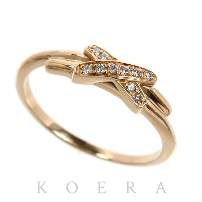Chaumet ショーメ K18PG ピンクゴールド ジュ ドゥ リアン リング・指輪 082218 ダイヤモンド 9号 49 1.9g レディース【中古】【美品】