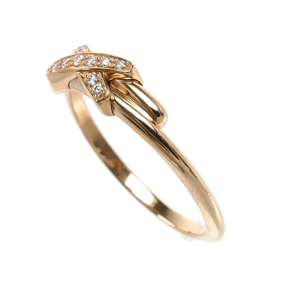 Chaumet ショーメ K18PG ピンクゴールド ジュ ドゥ リアン リング・指輪 082218 ダイヤモンド 9号 49 1.9g レディース【中古】【美品】