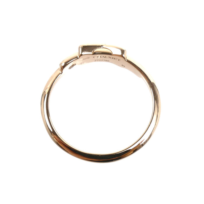 Chaumet ショーメ K18PG ピンクゴールド ジュ ドゥ リアン リング・指輪 082218 ダイヤモンド 9号 49 1.9g レディース【中古】【美品】