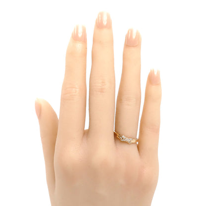 Chaumet ショーメ K18PG ピンクゴールド ジュ ドゥ リアン リング・指輪 082218 ダイヤモンド 9号 49 1.9g レディース【中古】【美品】