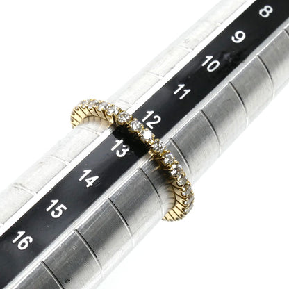 K18YG イエローゴールド フルエタニティ リング・指輪 ダイヤモンド0.30ct 12.5号 1.8g レディース【中古】