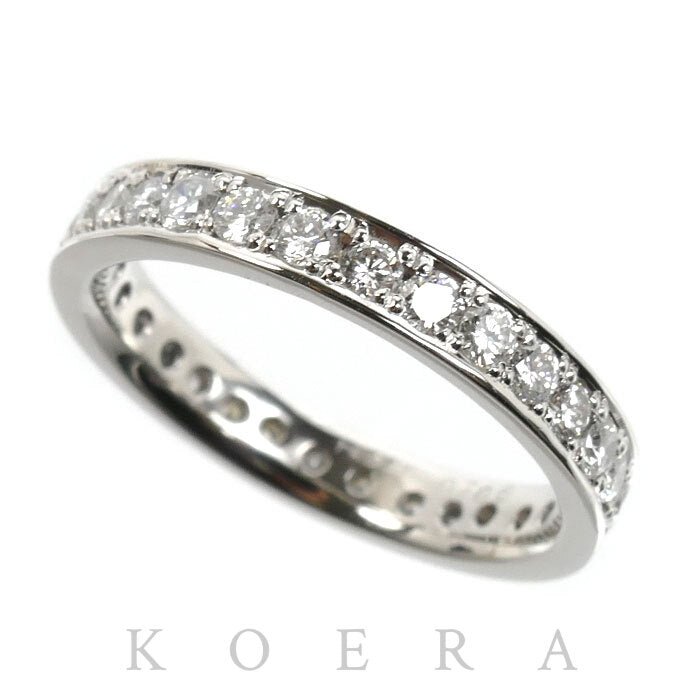 Pt900プラチナ フルエタニティ リング・指輪 ダイヤモンド0.706ct 8号 3.6g レディース【中古】【美品】