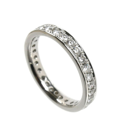 Pt900プラチナ フルエタニティ リング・指輪 ダイヤモンド0.706ct 8号 3.6g レディース【中古】【美品】