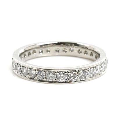 Pt900プラチナ フルエタニティ リング・指輪 ダイヤモンド0.706ct 8号 3.6g レディース【中古】【美品】