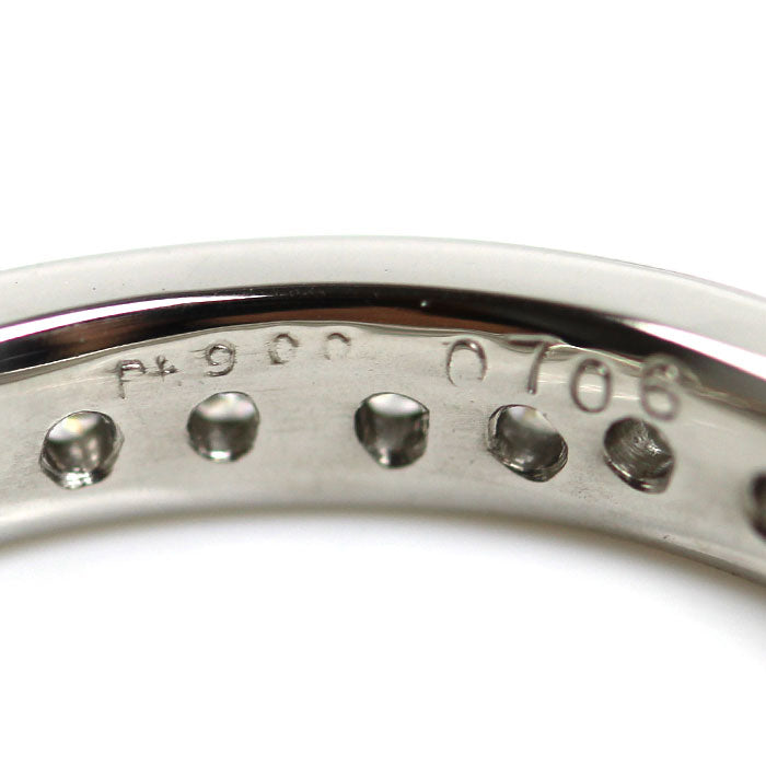 Pt900プラチナ フルエタニティ リング・指輪 ダイヤモンド0.706ct 8号 3.6g レディース【中古】【美品】