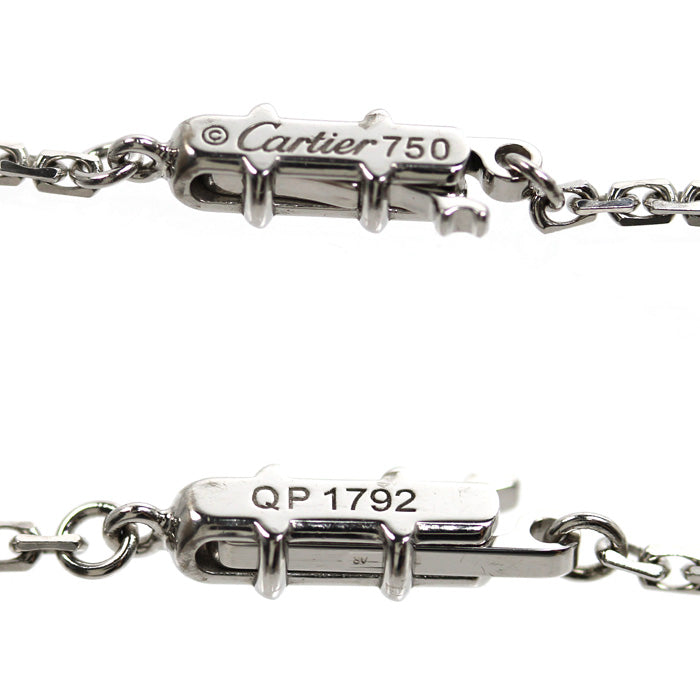 CARTIER カルティエ K18WG ホワイトゴールド スレーブチェーン ネックレス 5.7g 42cm レディース【中古】