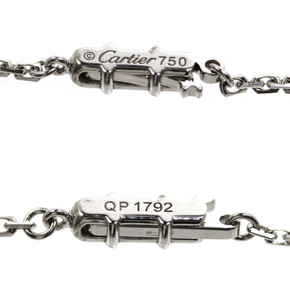 CARTIER カルティエ K18WG ホワイトゴールド スレーブチェーン ネックレス 5.7g 42cm レディース【中古】