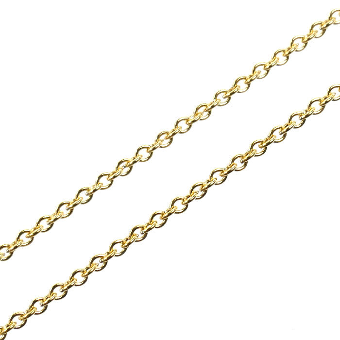 TIFFANY&Co. ティファニー K18YG イエローゴールド チェーンクロスハート ネックレス 5.7g 46cm レディース【中古】