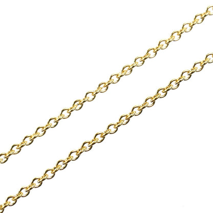 TIFFANY&Co. ティファニー K18YG イエローゴールド チェーンクロスハート ネックレス 5.7g 46cm レディース【中古】