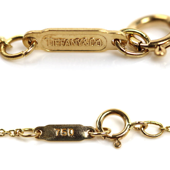 TIFFANY&Co. ティファニー K18YG イエローゴールド チェーンクロスハート ネックレス 5.7g 46cm レディース【中古】
