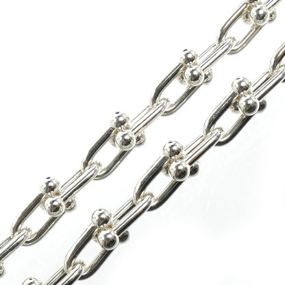 TIFFANY&Co. ティファニー シルバー925 ハードウェア スモール リンク ネックレス 60153093 42.6g 45cm レディース【中古】