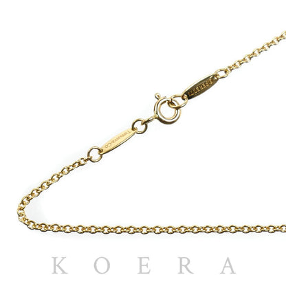 TIFFANY&Co. ティファニー K18YG イエローゴールド ネックレス 小豆 3.2g 40cm レディース【中古】