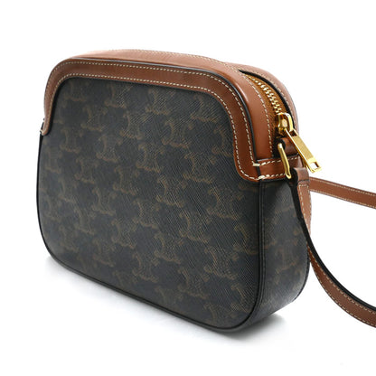 CELINE セリーヌ トリオンフ スモール カメラバッグ ショルダーバッグ タン 191522BZK.04LU レディース【中古】