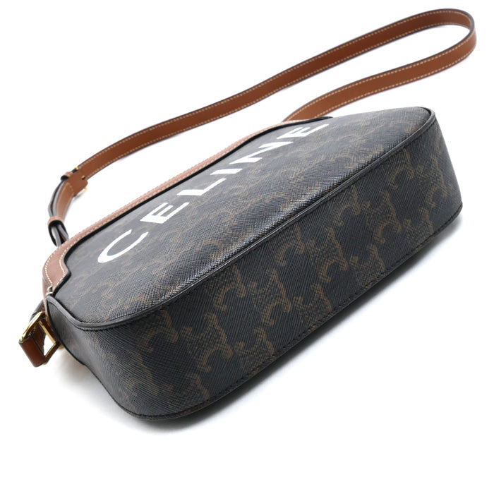 CELINE セリーヌ トリオンフ スモール カメラバッグ ショルダーバッグ タン 191522BZK.04LU レディース【中古】