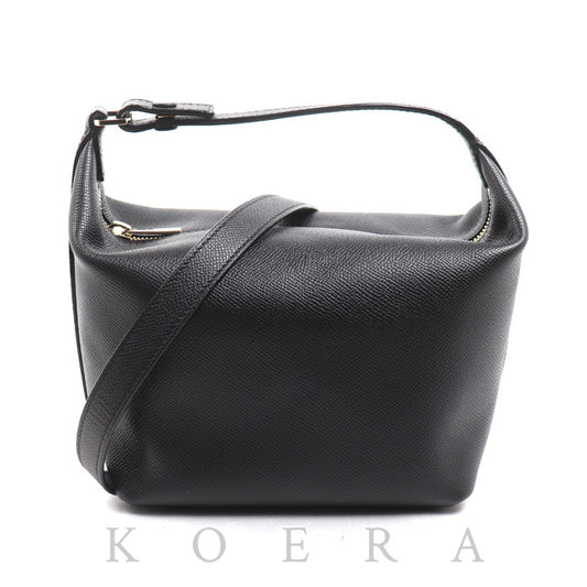 Valextra ヴァレクストラ モチバッグ 2Wayショルダーバッグ ブラック SGMO0020010LOCPL99NN レディース【中古】【美品】