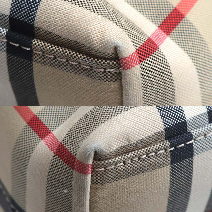 BURBERRY バーバリー ヴィンテージチェック 2Wayショルダーバッグ ベージュ/ブラック/レッド 8017740 ユニセックス【中古】