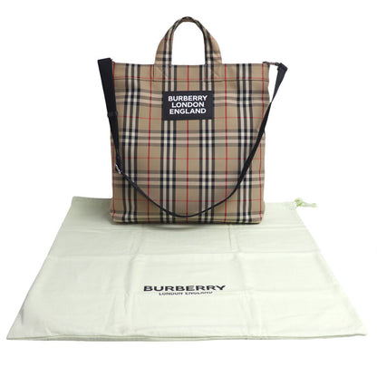 BURBERRY バーバリー ヴィンテージチェック 2Wayショルダーバッグ ベージュ/ブラック/レッド 8017740 ユニセックス【中古】