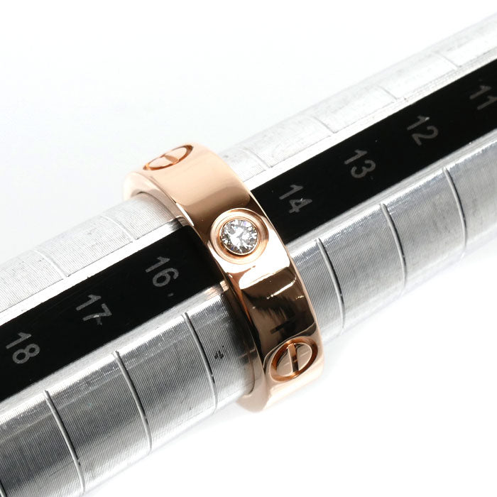 CARTIER カルティエ K18PG ピンクゴールド ラブリング ハーフダイヤ リング・指輪 B4087545 ダイヤモンド 15号 55 8.7g レディース【中古】【美品】