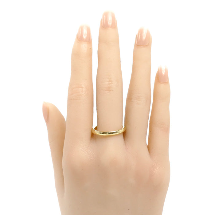 TIFFANY&Co. ティファニー K18YG イエローゴールド クラシックバンド リング・指輪 72540123 17号 4.4g メンズ【中古】【美品】