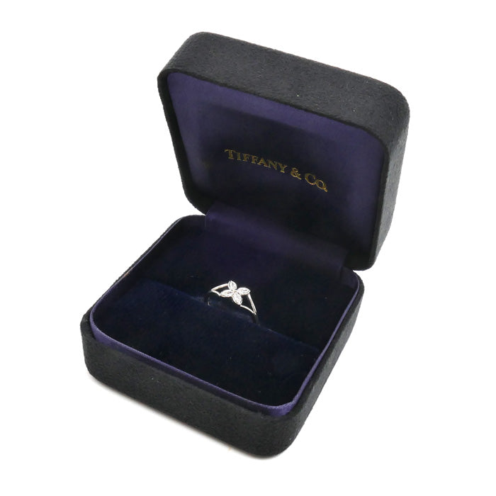 TIFFANY&Co. ティファニー Pt950プラチナ ビクトリア リング・指輪 ダイヤモンド 11号 3.3g レディース【中古】【美品】