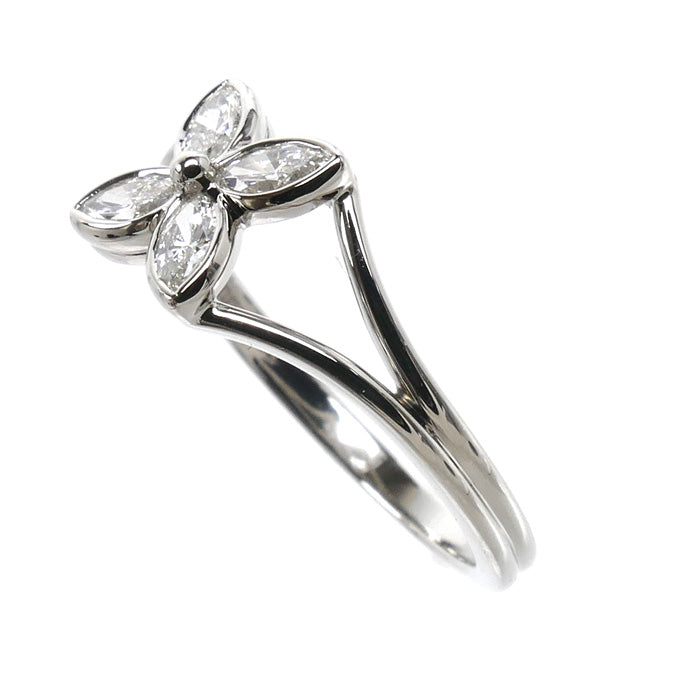 TIFFANY&Co. ティファニー Pt950プラチナ ビクトリア リング・指輪 ダイヤモンド 11号 3.3g レディース【中古】【美品】