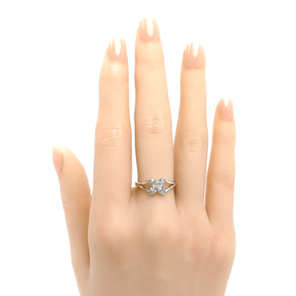 TIFFANY&Co. ティファニー Pt950プラチナ ビクトリア リング・指輪 ダイヤモンド 11号 3.3g レディース【中古】【美品】