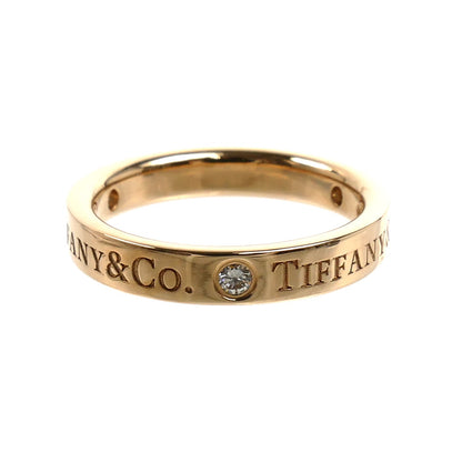 TIFFANY&Co. ティファニー K18PG ピンクゴールド フラットバンド 3Pダイヤ リング・指輪 ダイヤモンド 5号 3.1g レディース【中古】【美品】