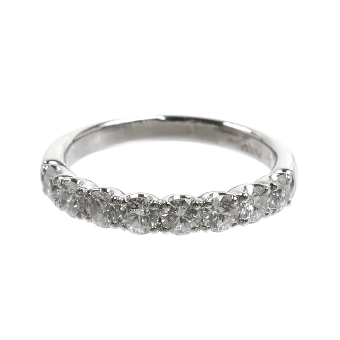 Ponte Vecchio ポンテヴェキオ Pt900プラチナ ハーフエタニティ リング・指輪 ダイヤモンド0.70ct 10号 3.7g レディース【中古】【美品】
