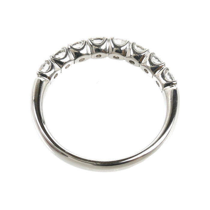 Ponte Vecchio ポンテヴェキオ Pt900プラチナ ハーフエタニティ リング・指輪 ダイヤモンド0.70ct 10号 3.7g レディース【中古】【美品】