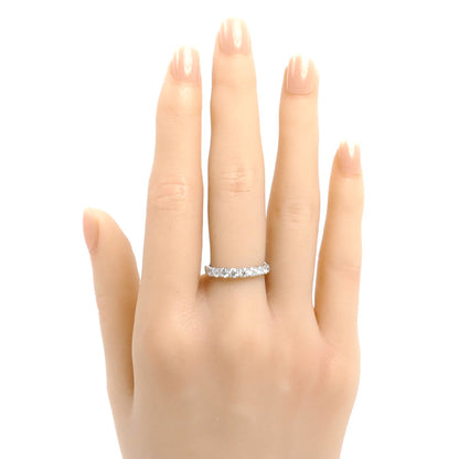 Ponte Vecchio ポンテヴェキオ Pt900プラチナ ハーフエタニティ リング・指輪 ダイヤモンド0.70ct 10号 3.7g レディース【中古】【美品】
