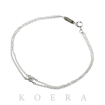 TIFFANY&Co. ティファニー Pt950プラチナ ソリティア ブレスレット ダイヤモンド 2.0g 16cm レディース【中古】【美品】